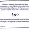 Ugo - Ringraziamenti Ugo - Ringraziamenti
