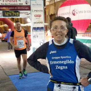 Daniela Ubertalli al traguardo di Faenza