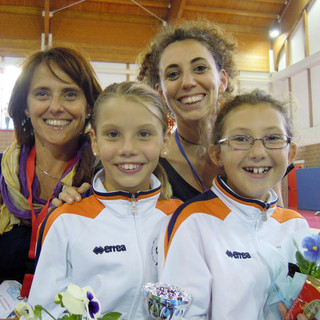 Vittoria Siletti e Alice Giordano con le loro istruttrici