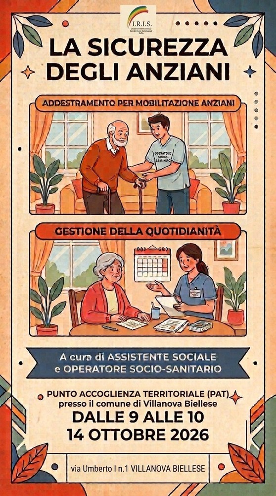 Villanova Biellese, un incontro dedicato alla sicurezza e all’autonomia degli anziani Villanova Biellese, un incontro dedicato alla sicurezza e all’autonomia degli anziani
