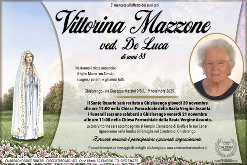 Vittorina Mazzone, ved. De Luca Vittorina Mazzone, ved. De Luca