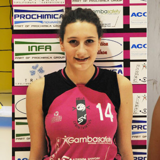 Veronica Valli del Teamvolley, Eleonora Venturino della SprintVirtus e Martina Gentile dell'Occhieppese
