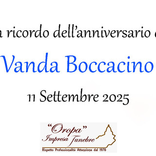 Vanda Boccacino - Anniversario
