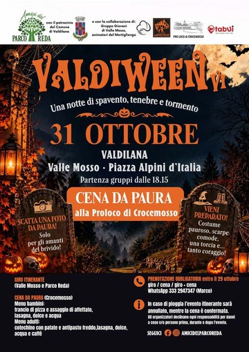 Valdiween, il 31 ottobre un percorso da brividi a Valdilana Valdiween, il 31 ottobre un percorso da brividi a Valdilana