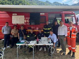 Incendi in Piemonte, Cirio al centro di comando di Varallo per Cravagliana