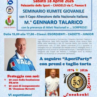 Candelo ospita il Seminario Kumite Giovanile con il capo allenatore della Nazionale Italiana Gennaro Talarico
