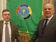 Emanuele Dotto con il presidente Panathlon Franco Bessi