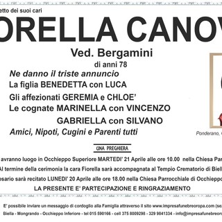 Fiorella Canova, ved. Bergamini