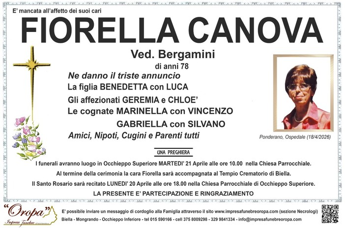 Fiorella Canova, ved. Bergamini