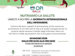 OPI Biella celebra la Giornata Internazionale dell’Infermiere tra cultura, prevenzione e solidarietà