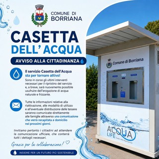 A Borriana torna in funzione la casetta dell'acqua