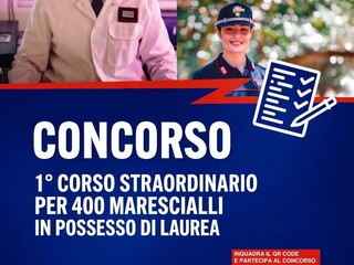 Carabinieri, prorogato al 9 novembre il concorso per 400 Allievi Marescialli laureati Carabinieri, prorogato al 9 novembre il concorso per 400 Allievi Marescialli laureati