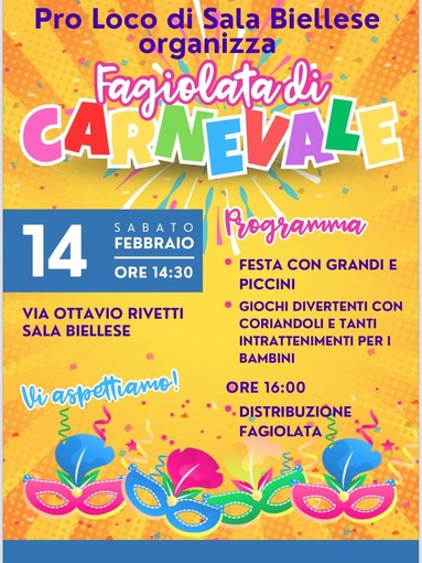 A Sala Biellese torna la Fagiolata di Carnevale