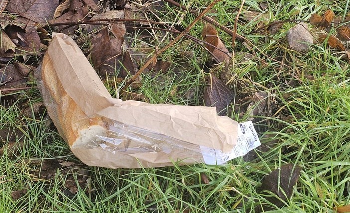 Pane tra i rifiuti lungo la SP 211: "Un tempo ci insegnavano che non si butta mai"