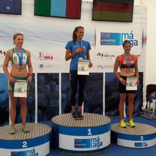 Mimma Moroni sul gradino più alto del podio