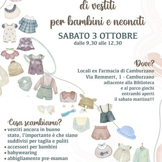 A Camburzano uno scambio gratuito di vestiti per bambini e neonati