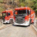 Incendio Monte Barone, lanci d’acqua e presidi a Le Piane: 44 operatori a terra