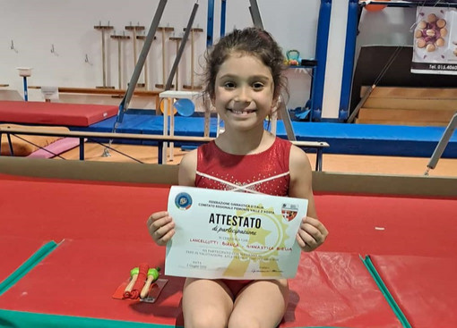 Ginnastica Biella, primi impegni per la piccola Bianca Lancellotti