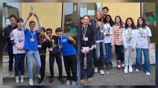 Scacchi: l'IC Biella 3 Campione Provinciale nella foto le squadre Ic Biella 3