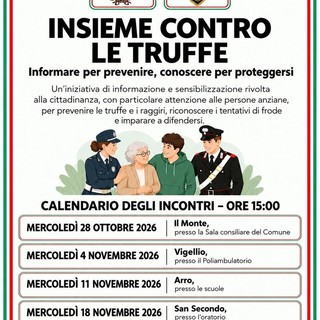 Insieme contro le truffe: quattro incontri informativi nelle frazioni di Salussola