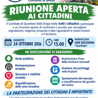 Valle Oropa, riunione aperta ai cittadini: appuntamento sabato 24 ottobre Valle Oropa, riunione aperta ai cittadini: appuntamento sabato 24 ottobre