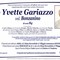 Yvette Gariazzo, ved. Bonzanino Yvette Gariazzo, ved. Bonzanino