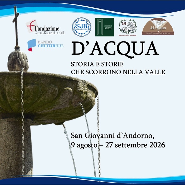Una mostra sull'acqua, storie che scorrono in Valle Cervo Una mostra sull'acqua, storie che scorrono in Valle Cervo
