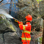 Incendio a Pralungo: strada interrotta, i dettagli Incendio a Pralungo: strada interrotta, i dettagli