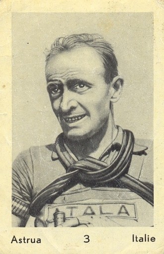 Giancarlo Astrua in un'illustrazione d'epoca Giancarlo Astrua in un'illustrazione d'epoca
