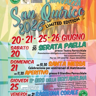 Chiavazza celebra la Festa di San Quirico tra piatti spagnoli, sport e tanta musica!