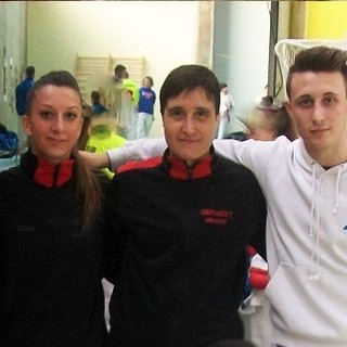 Da sinistra: Simone Grosso, Deborah Spagnuolo, il Maestro Palma Arpone, Simone Pleitavino