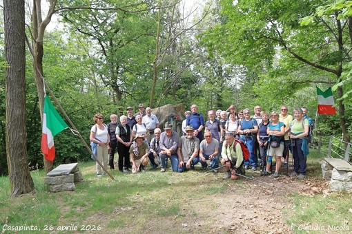 Alpini di Chiavazza in visita a Casapinta con escursione al Lago delle Piane nel segno dell’amicizia e convivialità (foto Claudio Nicola)