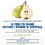 Giornata Nazionale Abio: il 26 settembre tornano le pere per sostenere i bambini in ospedale Giornata Nazionale Abio: il 26 settembre tornano le pere per sostenere i bambini in ospedale