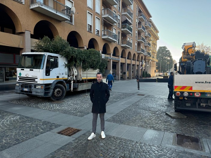Biella, si avvicina il Natale: in piazza Vittorio Veneto l'albero di 10 metri che sarà acceso il 7 dicembre Biella, si avvicina il Natale: in piazza Vittorio Veneto l'albero di 10 metri che sarà acceso il 7 dicembre