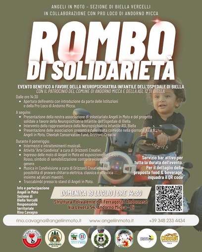Ad Andorno "Rombo di Motori" a favore della Neuropsichiatria infantile dell'ospedale di Biella Ad Andorno "Rombo di Motori" a favore della Neuropsichiatria infantile dell'ospedale di Biella
