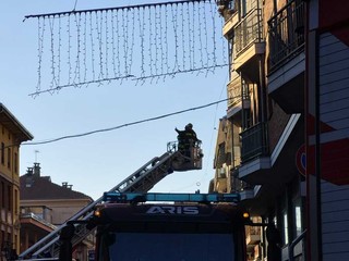 Cossato, intervento dei Vigili del Fuoco in via Mazzini FOTO e VIDEO Diana Vargan