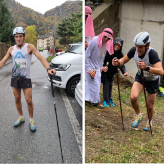 Amron Team: Daniele Coda Caseia al traguardo del Vertical Tube di Villeneuve Amron Team: Daniele Coda Caseia al traguardo del Vertical Tube di Villeneuve