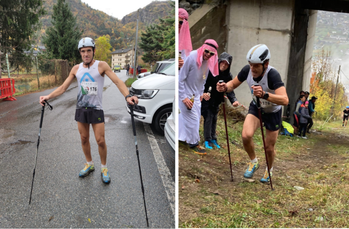 Amron Team: Daniele Coda Caseia al traguardo del Vertical Tube di Villeneuve