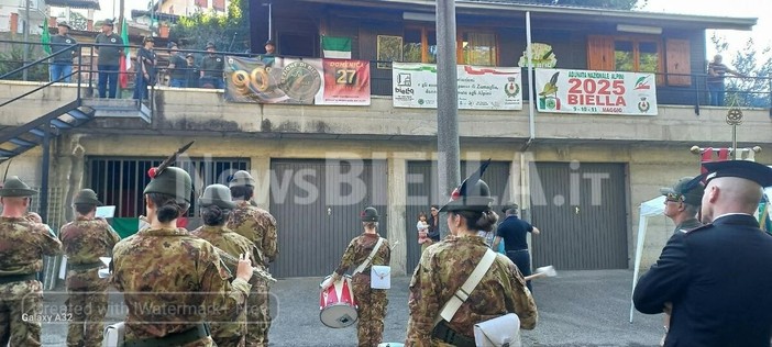 Gli Alpini di Zumaglia hanno festeggiato 90 anni con l'intitolazione della sede a  Egidio Bruschi Foto e Video Lauretta Gronda