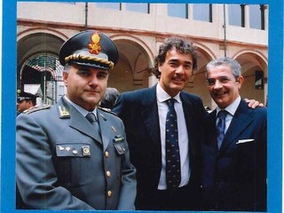 Colonnello Marco Agarico Guarda di Finanza, Massimo Giletti, Luigi Grimaldi Pres. Tribunale, fotografie copyright Roberto Marchisotti