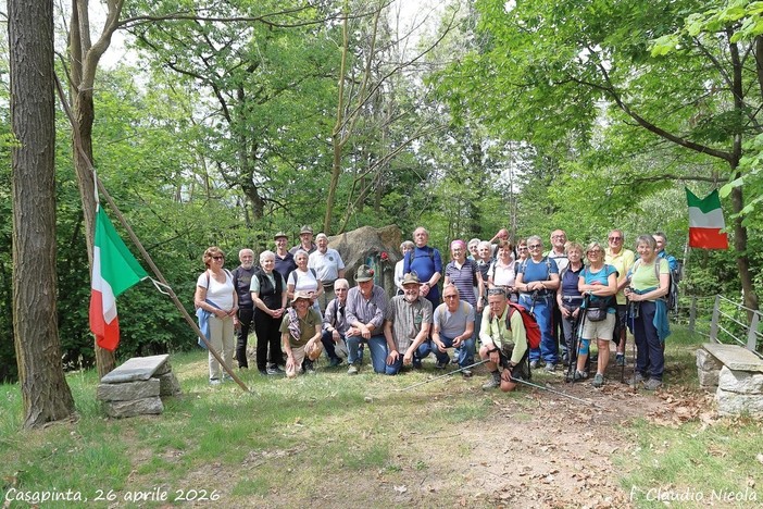 Alpini di Chiavazza in visita a Casapinta con escursione al Lago delle Piane nel segno dell’amicizia e convivialità (foto Claudio Nicola)