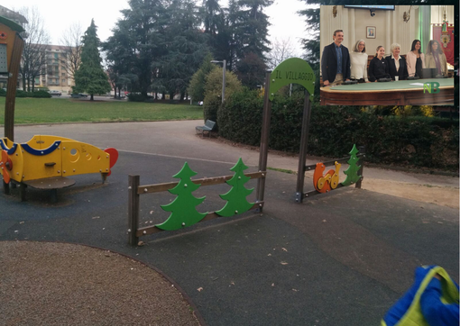 Biella sempre più inclusiva con simboli CAA  nei giochi al parco Arequipa FOTO