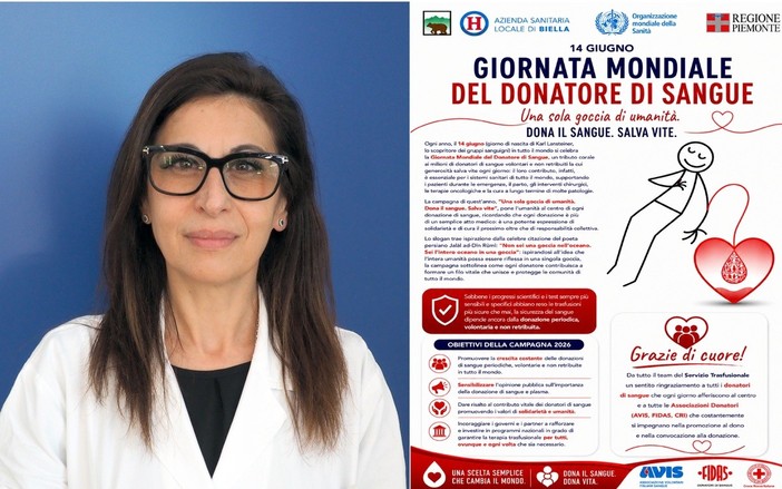 Giornata Mondiale del Donatore di Sangue, il grazie di ASL Biella a donatori e associazioni Giornata Mondiale del Donatore di Sangue, il grazie di ASL Biella a donatori e associazioni