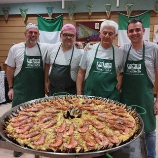 Cena della paella a Vigliano con gli Alpini