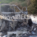 A fuoco un’auto sulla Settimo Vittone, è andata completamente distrutta (foto di Mattia Baù per newsbiella.it) A fuoco un’auto sulla Settimo Vittone, è andata completamente distrutta (foto di Mattia Baù per newsbiella.it)