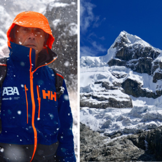 Gian Luca Cavalli durante le rotazioni di acclimatamento in Annapurna.