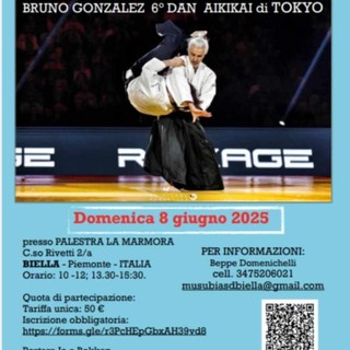 Stage di Aikido con Bruno Gonzalez a Biella!