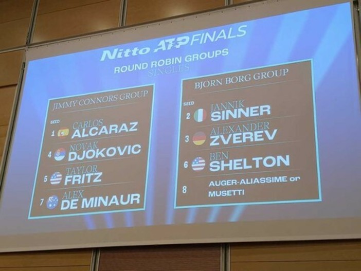 Torino, ATP Finals 2025: sorteggiati i gironi