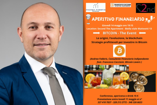 Bitcoin, a Biella un aperitivo finanziario tra blockchain, mining e investimenti Bitcoin, a Biella un aperitivo finanziario tra blockchain, mining e investimenti