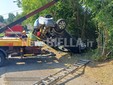Tollegno, recuperata l'auto finita nel Rio Stono dopo l'incidente